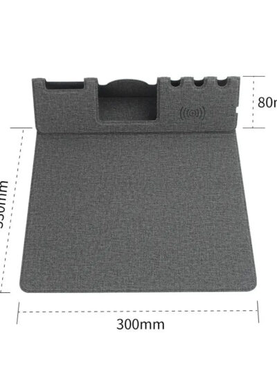 Wireless Charging Mouse Pad with Mobile Stand – 2-in-1 Design