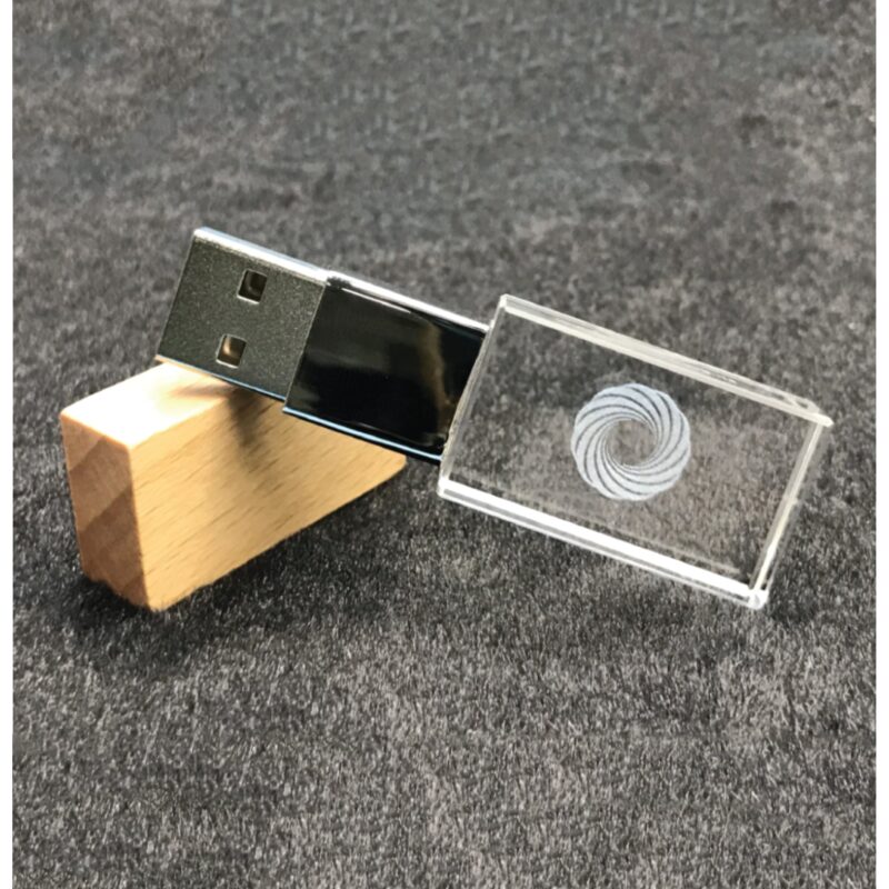 Wooden Crystal USB Flash Drive - Image 3