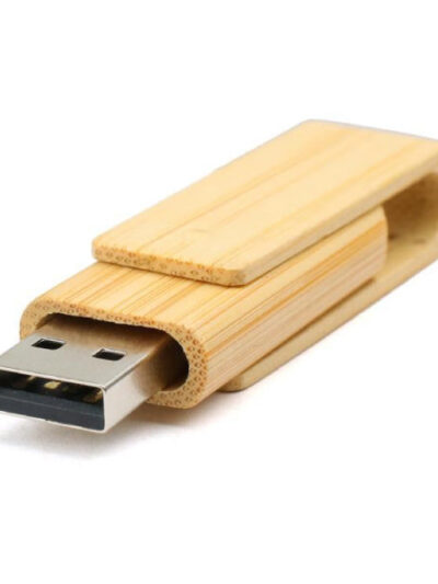 Wooden Swivel USB Flash Drive - Image 2