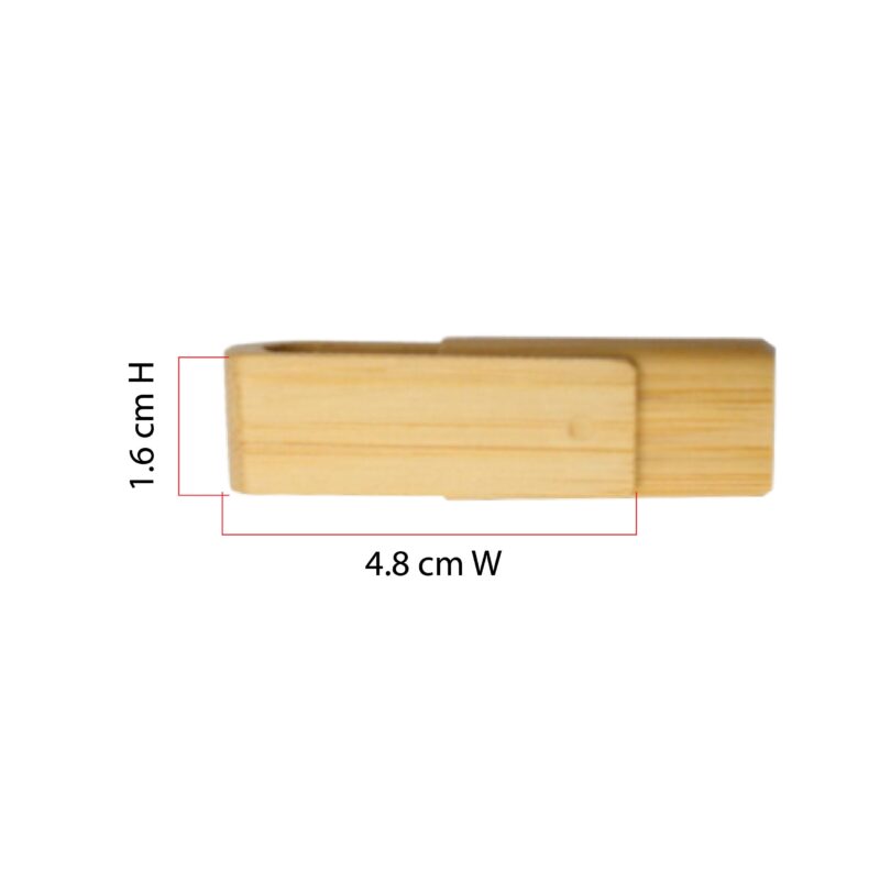 Wooden Swivel USB Flash Drive - Image 3