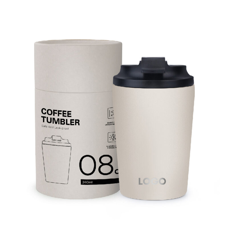 Thermi - Vacuum-insulated stainless steel tumbler, hot/cold, 8/12oz, customizable. - Image 3