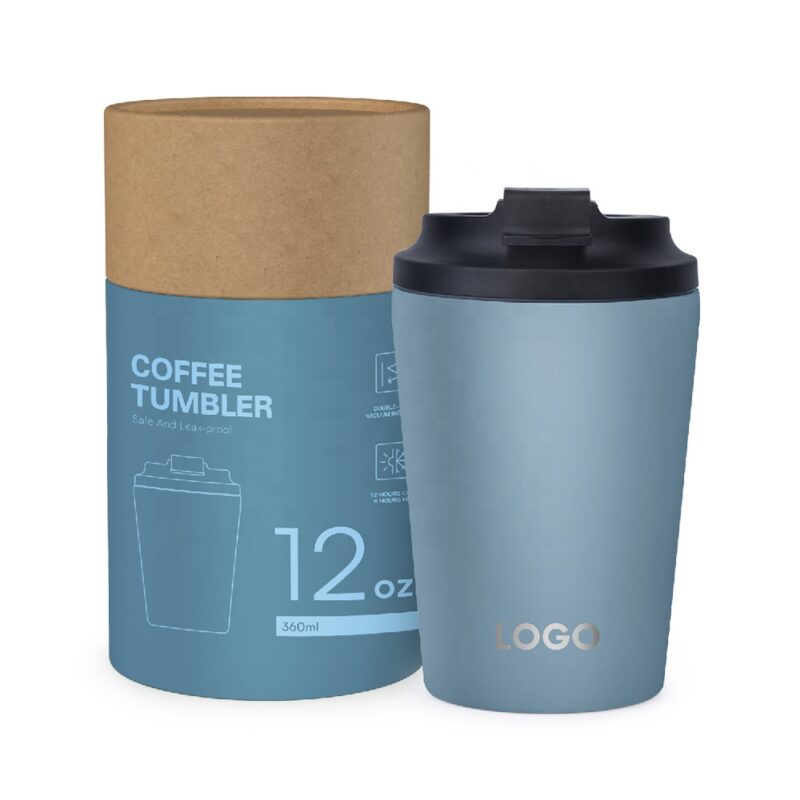 Thermi - Vacuum-insulated stainless steel tumbler, hot/cold, 8/12oz, customizable. - Image 4