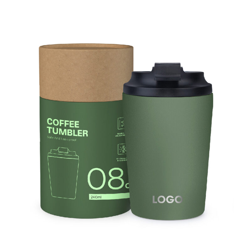 Thermi - Vacuum-insulated stainless steel tumbler, hot/cold, 8/12oz, customizable. - Image 5